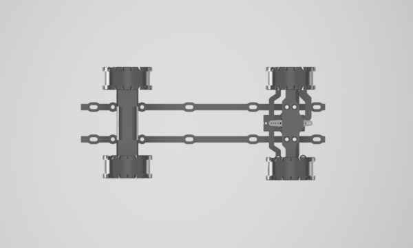 BV- Chassis with L 190 x W 25 wiht wheels RC Truck Ladder Frame (Chassis Only)