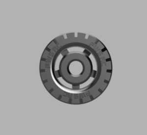 45mm Rubber Wheel for N20 (20mm Wide)